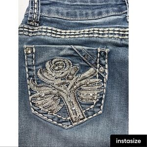 Sexy Couture junior size 13 boot cut jeans. Used but good condition.